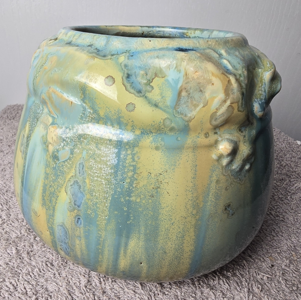 Vintage Pierrefonds Potteey Art Nouveau France Art Pot Marked Vase - Picture 4 of 16